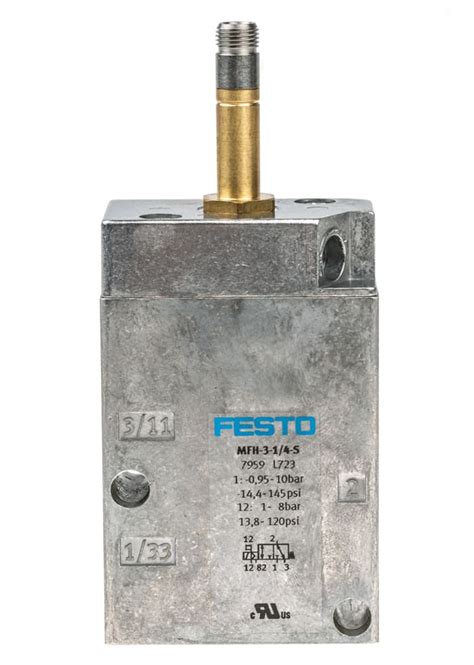 MFH 3 1 4 S Festo Festo Pneumatic Solenoid Valve Electrical G 1 4