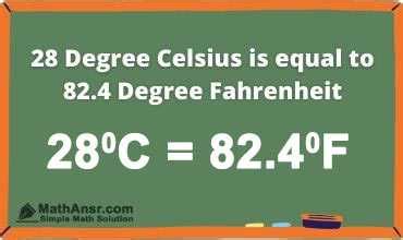 28 Celsius to Fahrenheit | 28c to f