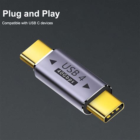 Gbps Usb K Hz Pd W Type C Male Charger Adapter For