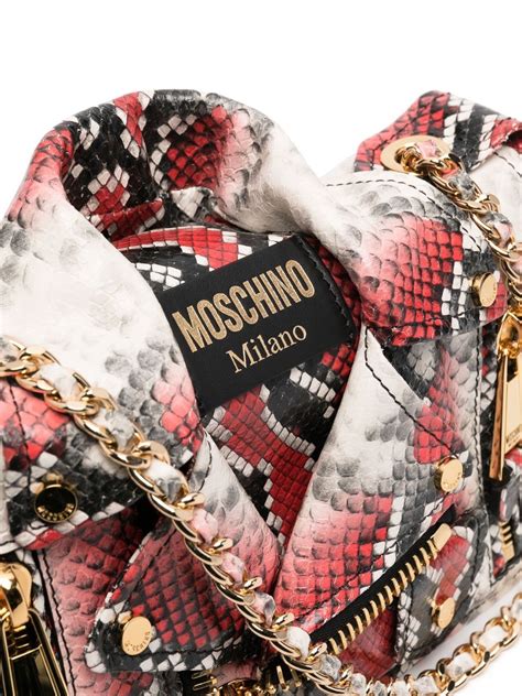 Moschino Leather Jacket Crossbody Bag Farfetch