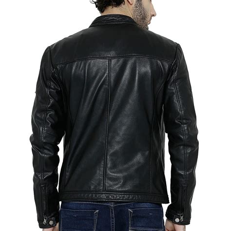 Slim Fit Black Leather Jacket The Film Jackets