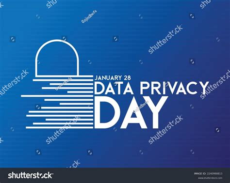 Data Privacy Day Design Background January Stock Vector Royalty Free