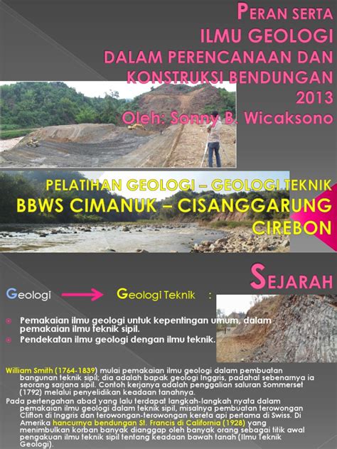 PDF Peran Serta Ilmu Geologi Untuk Perencanaan Dan Konstruksi