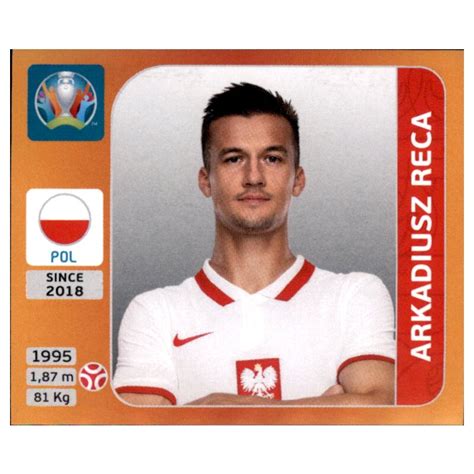 Panini Em Tournament Sticker Arkadiusz Reca Polen