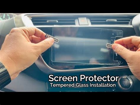 How To Install Screen Protector For Car Player Tempered Glass