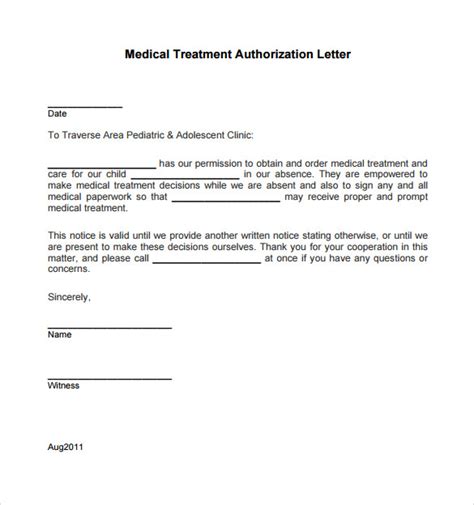 Medical Authorization Letter 10 Examples Format How To Write Pdf