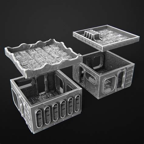 3d Printable Building Scifi By Kino Prados Cordon