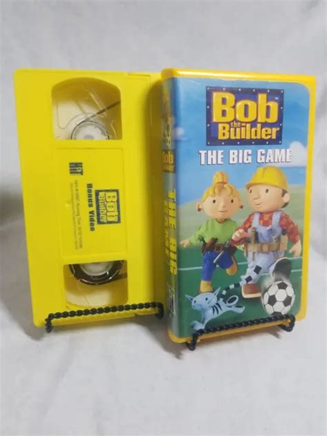 BOB THE BUILDER The Big Game VHS 2002 Clam Shell Case 4 68