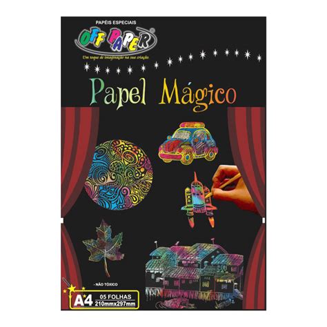 Papel M Gico A Multicolor Folhas Bast O Off Paper