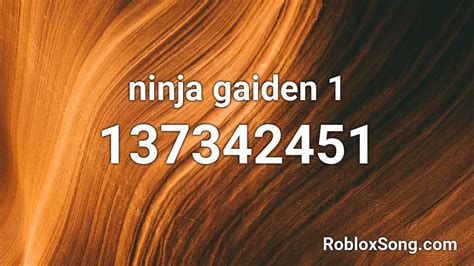 Ninja Gaiden 1 Roblox Id Roblox Music Codes