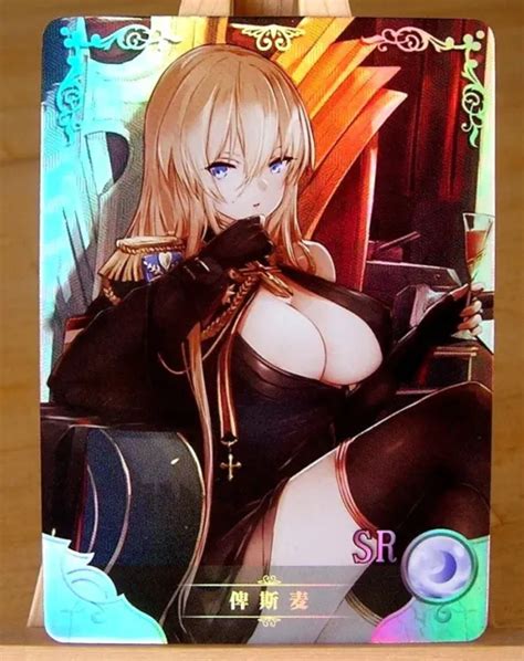 Bismark Azur Lane Carte Sr Goddess Story Anime Waifu Holo Card Ns M