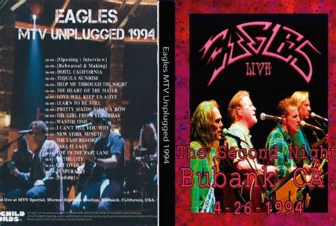 The Eagles Mtv Unplugged Burbank Ca 1994 Dvd Dvd Rock Depot Only