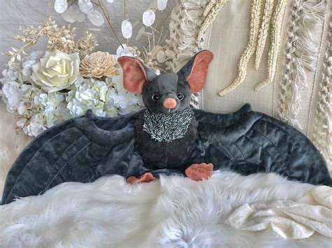 Bat Stuffed Animal Bat Plushie Plush Bat Batman Ts Etsy