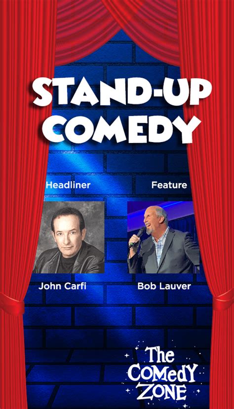 Stand-up Comedy with Headliner: John Carfi & Feature act Bob Lauver - Florida Repertory Theatre