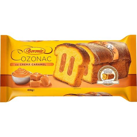 Cozonac Boromir Cu Crema De Caramel 450 G Cozonac Boromir Cozonac