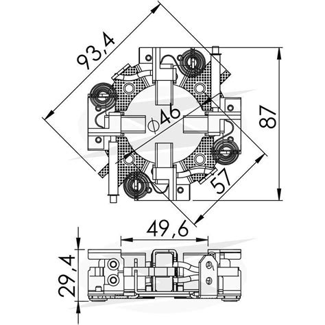 Suporte Escova Motor Partida Mercedes Bens Jf 12 Volts Submarino