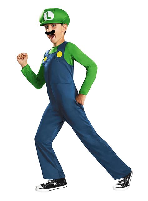 Nintendo Super Mario Brothers Luigi costume for kids - maskworld.com