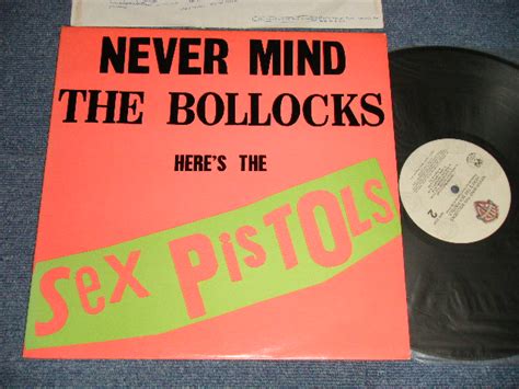 Sex Pistols Never Mind The Bollocks Exmint 1979 Version Us America Reissuer No Custom