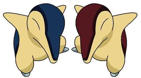 Cyndaquil shiny versions by Thunderwest on DeviantArt