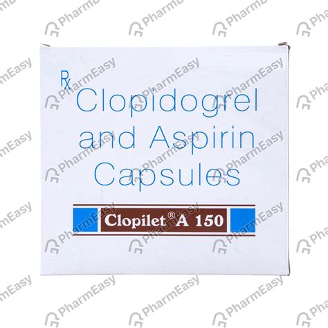 Clopilet A 150mg Strip Of 15 Capsules Uses Side Effects Price