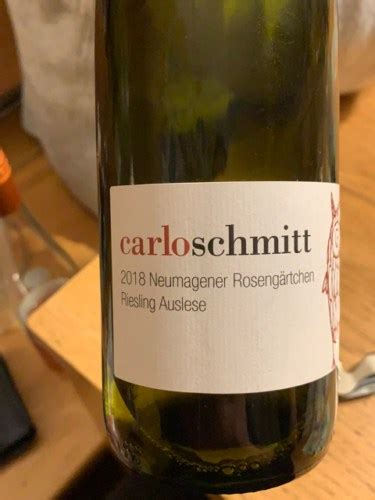 Carlo Schmitt Neumagener Rosengärtchen Riesling Auslese Vivino Australia