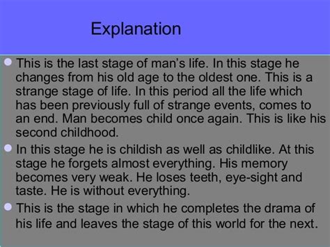 All the world's a stage poem theme, analysis,summary