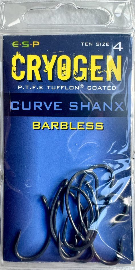 Cryogen Curve Shanx Barbless Size4 10 Pack