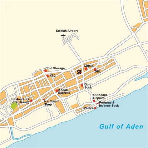 Salalah Oman map - Map of salalah Oman (Western Asia - Asia)