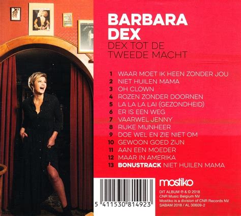 Dex Tot De Tweede Macht Barbara Dex Muziek Bol