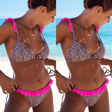 Nouveau Sexy Bikini L Opard Maillot De Bain Femmes Volants