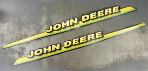 Lawn Mowers Garden Patio John Deere Hood Stripe Decal Set