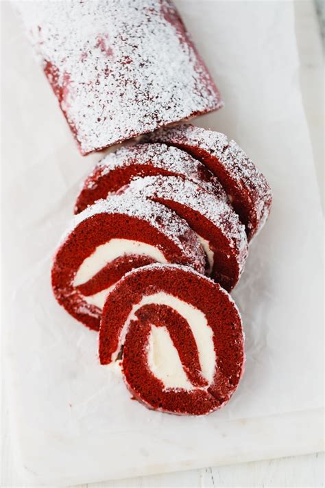 Red Velvet Cake Roll With Cream Cheese Filling And Giveaway