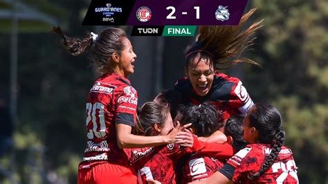 Toluca 2 1 Puebla En La Liga Bbva Mx Femenil Resumen Video Y Goles