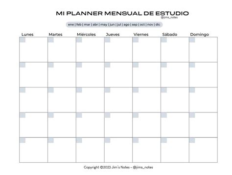 Mi Planner Mensual De Estudio Jim Llontop Jims Notes UDocz