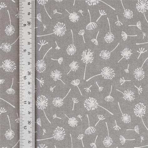 Tissu Ombelle Coton Fils Gris Tissus Des Ursules