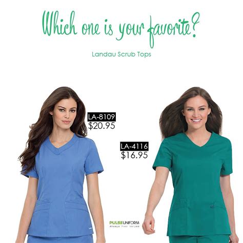 Landau Scrub Color Chart Your Color