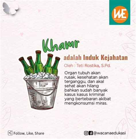 Khamr Adalah Induk Kejahatan Wacana Edukasi