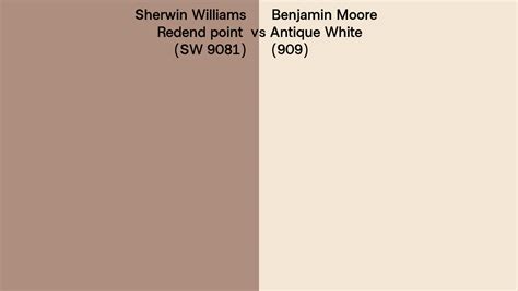 Sherwin Williams Redend Point Sw 9081 Vs Benjamin Moore Antique White