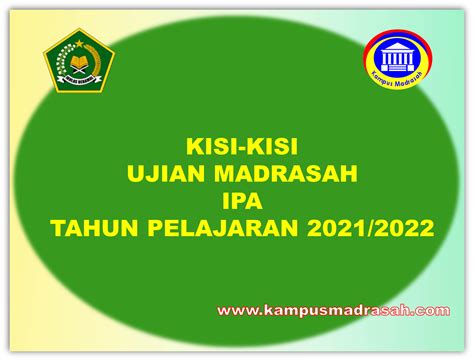 √ Kisi Kisi Um Us Ipa Jenjang Sd Mi Tahun 2022 Kampus Madrasah