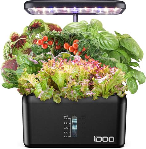 Idoo Hydroponics Growing System Indoor Garden Herb Garden Kit Indoor