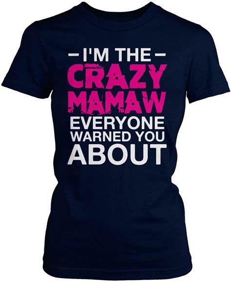 Im The Crazy Mamaw Everyone Warned You About Volleyball Mom Shirts