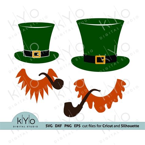 St Patricks Day Leprechaun Hat Beard Svg Leprechaun Svg Leprechaun