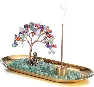 Jsdde Arbre De Vie Bouddha Zen Pierre D Coration Porte Encens Bouddha