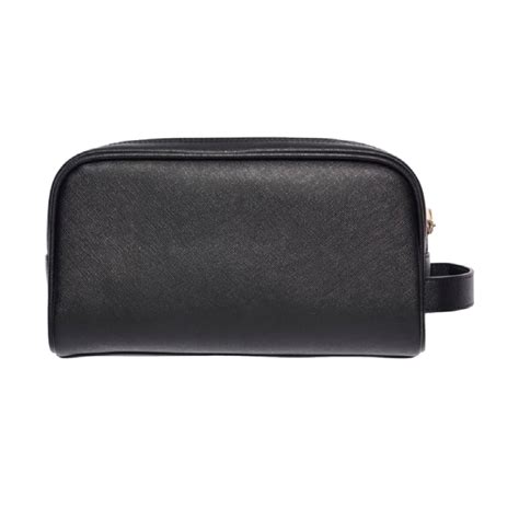 Amazing Black Leather Toiletry Bag For Touristsecrets