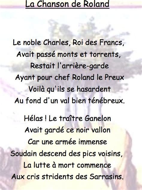 Poesie Moyen Age Cycle 3 Moyen Age Poesie Chanson De Roland