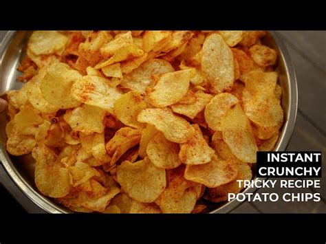 Potato Chips Recipe Crunchy Instant Hot Wafers Aloo Lays