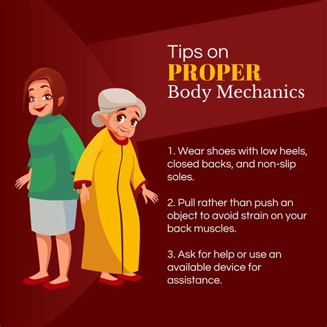 Tips On Proper Body Mechanics Bodymechanics Lowheels Proper Body