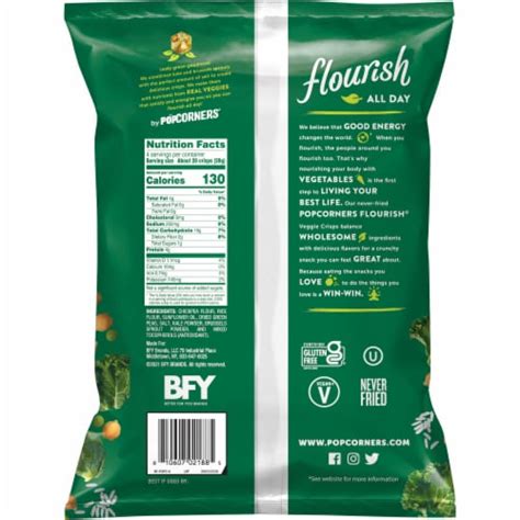 Popcorners® Flourish™ Harvest Kale Lightly Salted Veggie Crisps 4 Oz