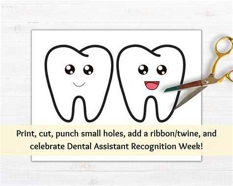 Happy Dental Assistant Week Printable Banner Dental Assistant Appreciation Banner Dental