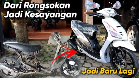 Restorasi Yamaha Mio Sporty Dari Rongsokan Jadi Pajangan Youtube